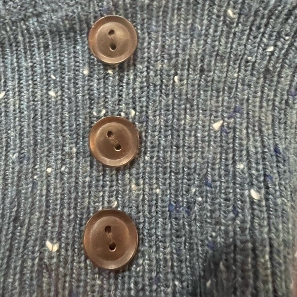 Croft & Barrow weave knit button sleeve blue sweater size 2X - Picture 5 of 7